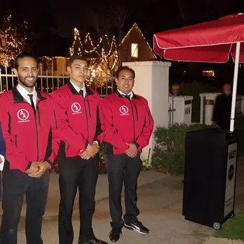 A&A valet attendants at Calabasas holiday estate event