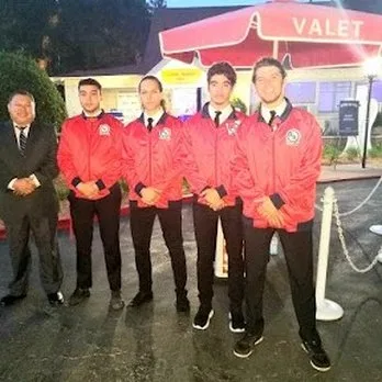 A&A valet team at Calabasas evening event with valet sign