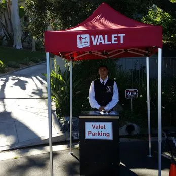 A&A valet attendant at Calabasas daytime estate event