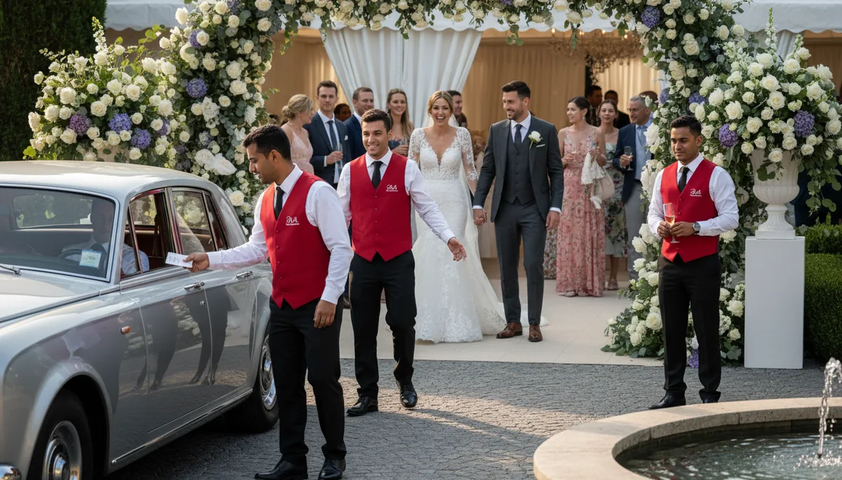 A&A valet team at luxury Beverly Hills estate