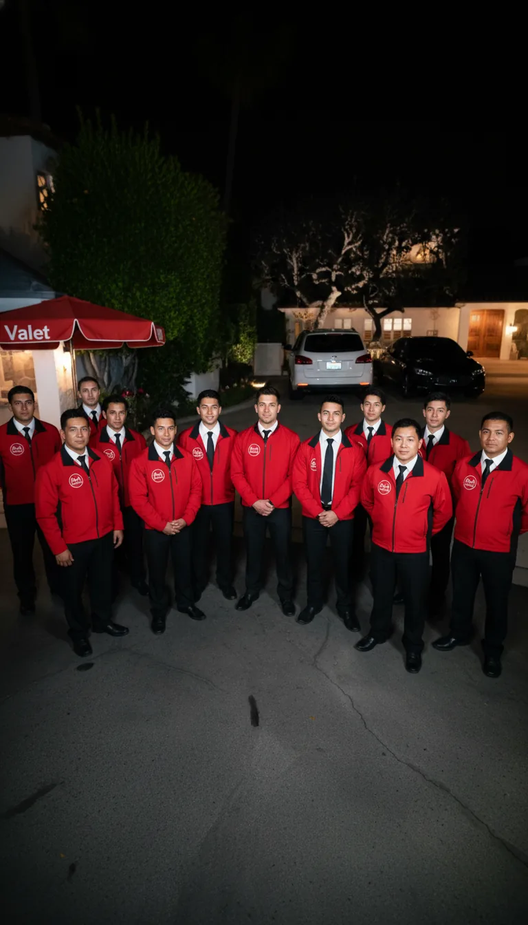 A&A team at upscale garden event
