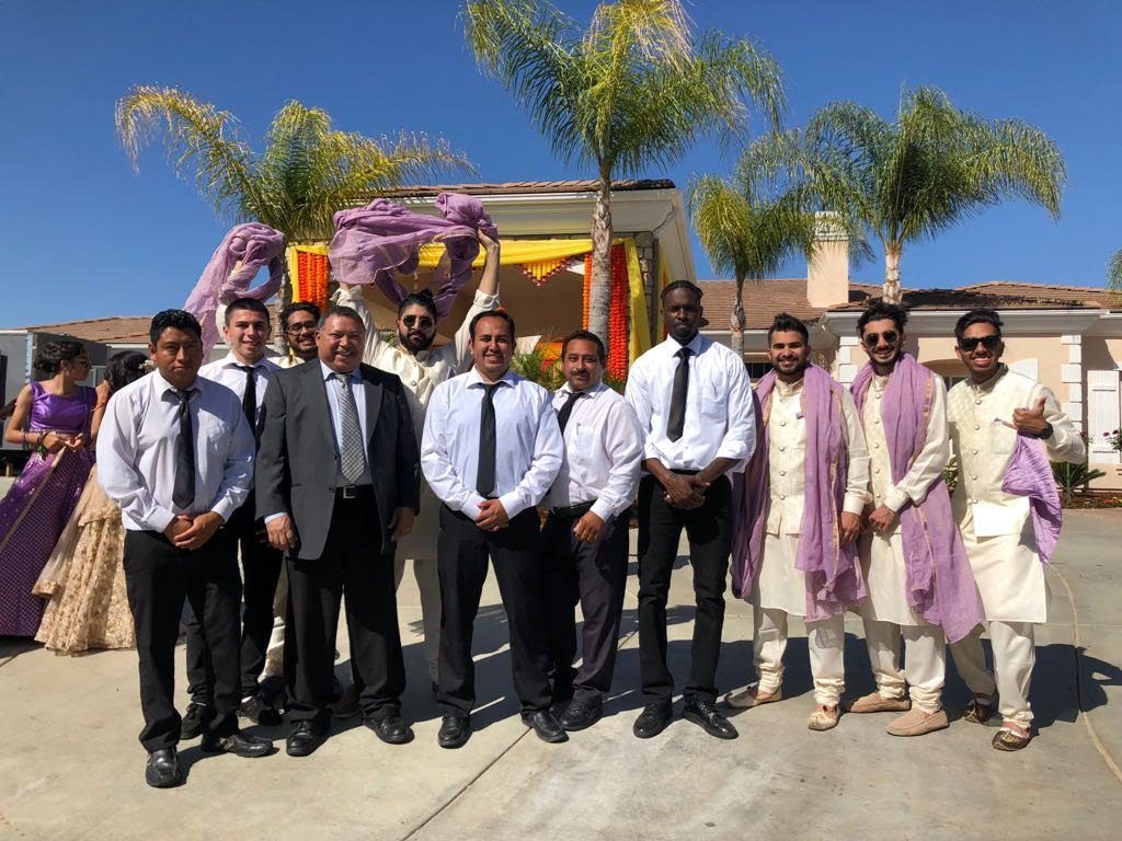 A&A team at Indian wedding celebration